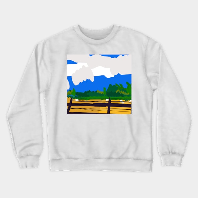 South Yorkshire landscape Crewneck Sweatshirt by juliechicago